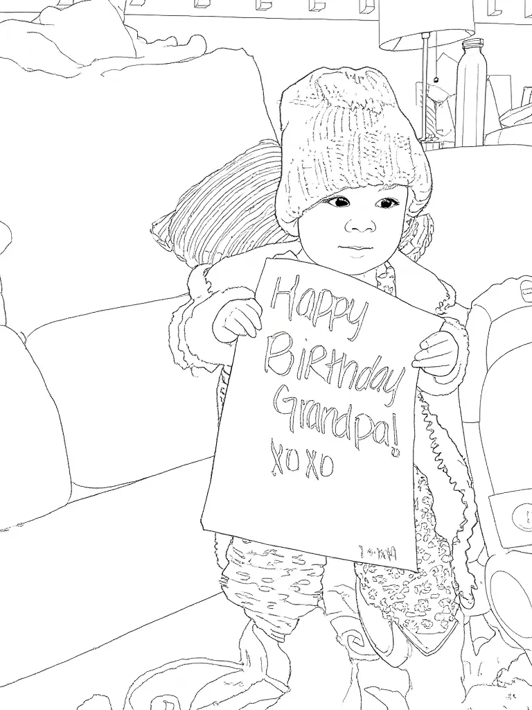 Custom Coloring Book with Your Photos *