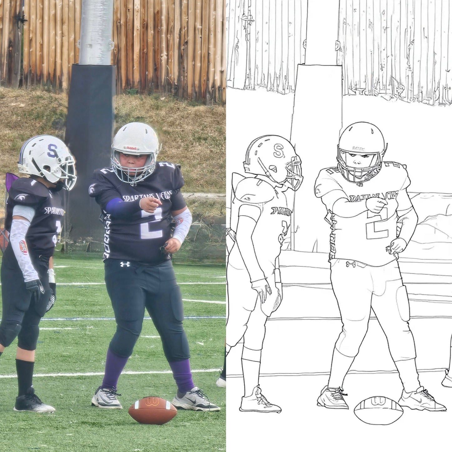 Custom Coloring Book with Your Photos *